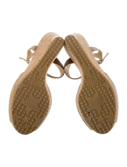 Jimmy Choo Suede Leather Trim Embellishment Slingback Pumps