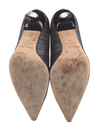 Jimmy Choo Printed Glitter Accents Pumps
