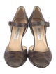 Jimmy Choo Embossed Leather Animal Print D'Orsay Pumps