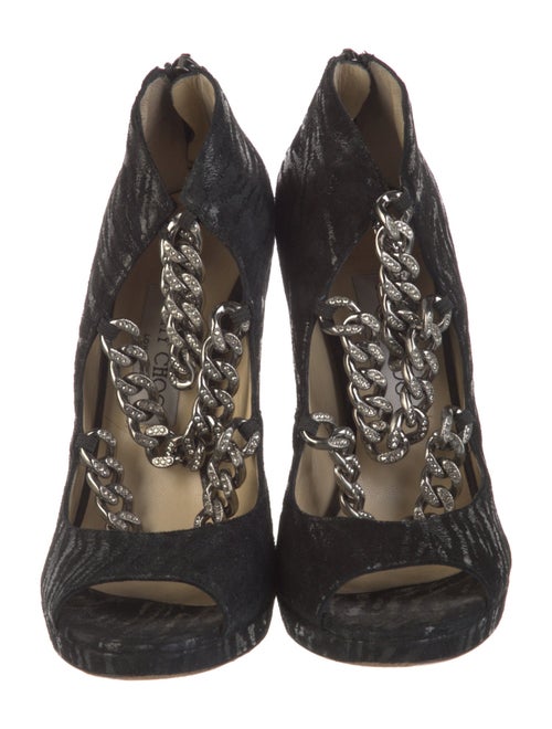 Jimmy Choo Suede Animal Print Pumps