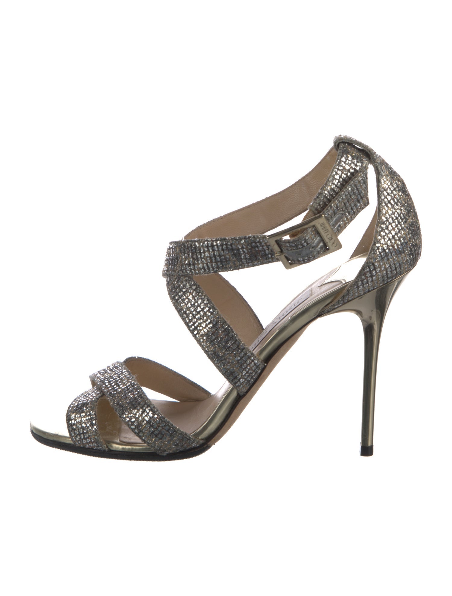 Jimmy Choo Glitter Glitter Accents D'Orsay Pumps
