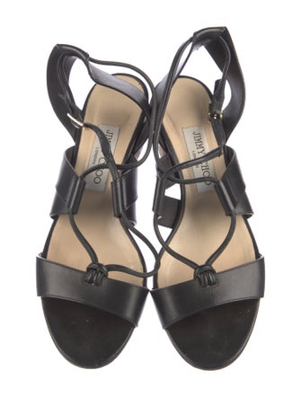 Jimmy Choo Leather Slingback Sandals