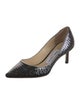 Jimmy Choo Satin Sequin Embellishments Pumps