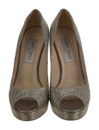 Jimmy Choo Glitter Glitter Accents Pumps