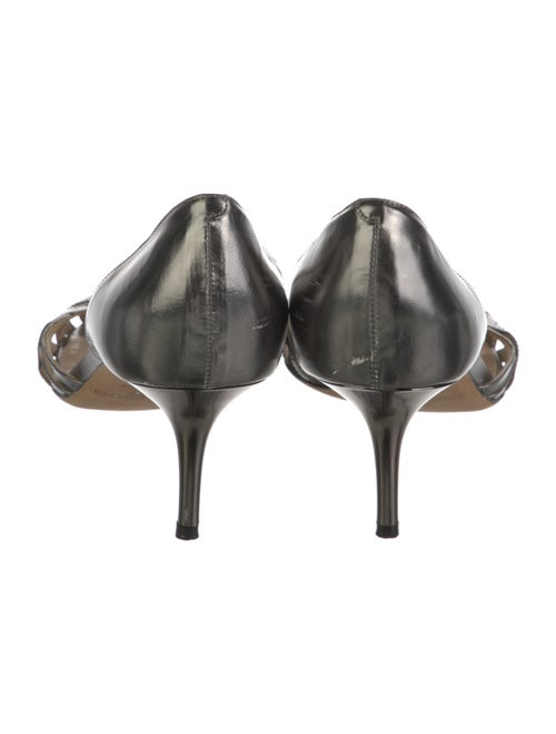 Jimmy Choo Leather Lasercut Accents Sandals