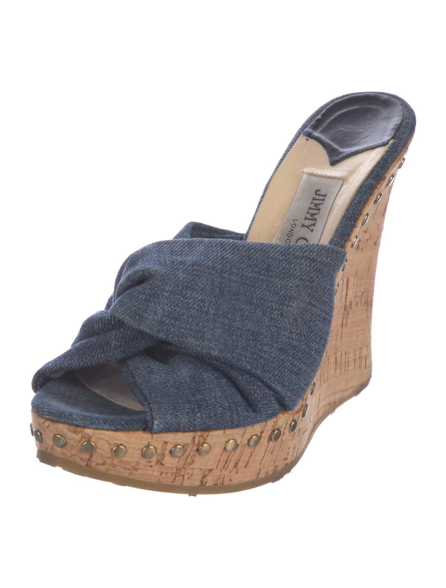 Jimmy Choo Denim Slides