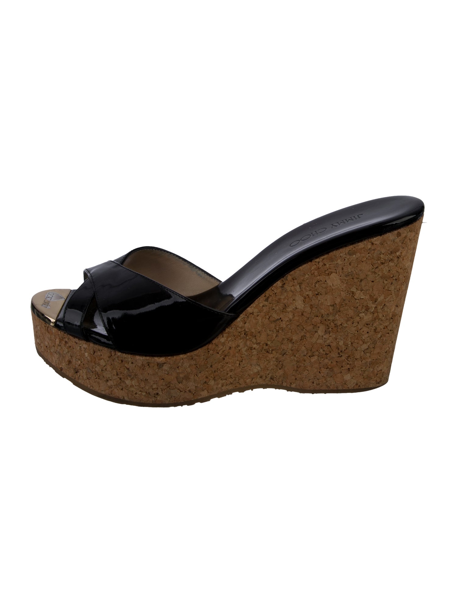 Jimmy Choo Patent Leather Slides