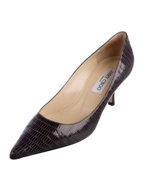 Jimmy Choo Embossed Leather Pumps