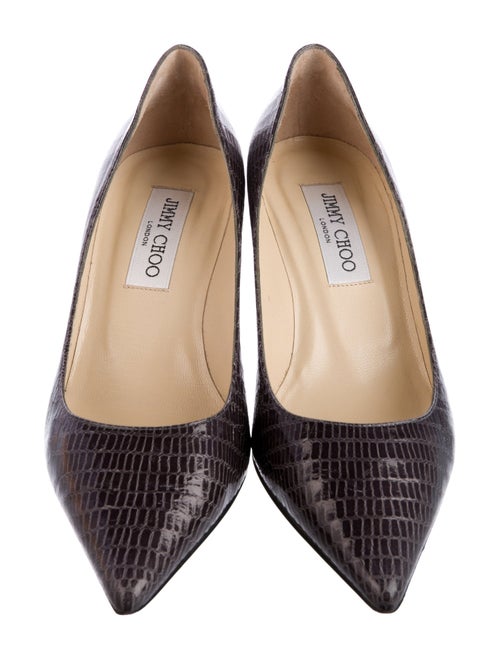 Jimmy Choo Embossed Leather Pumps
