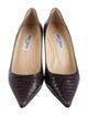 Jimmy Choo Embossed Leather Pumps