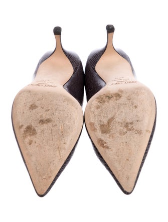 Jimmy Choo Embossed Leather Pumps