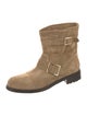 Jimmy Choo Suede Moto Boots
