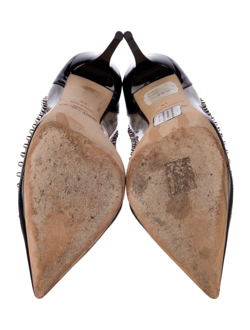 Jimmy Choo Patent Leather Studded Accents Pumps