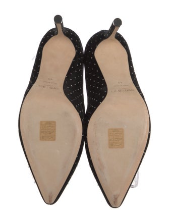 Jimmy Choo Velvet Glitter Accents Pumps