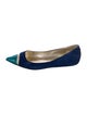 Jimmy Choo Suede Colorblock Pattern Ballet Flats