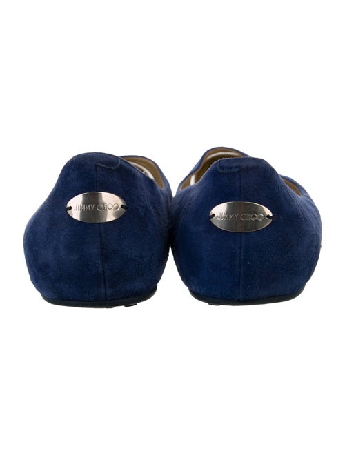 Jimmy Choo Suede Colorblock Pattern Ballet Flats