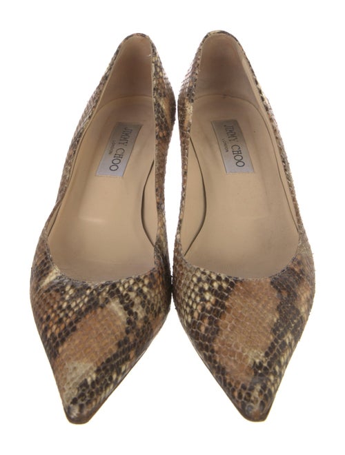 Jimmy Choo Snakeskin Animal Print Pumps