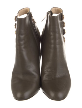 Jimmy Choo Leather Cutout Accent Boots