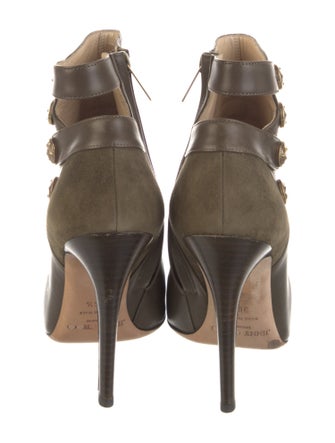 Jimmy Choo Leather Cutout Accent Boots