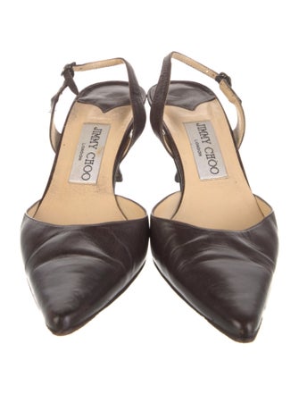 Jimmy Choo Leather Slingback Pumps