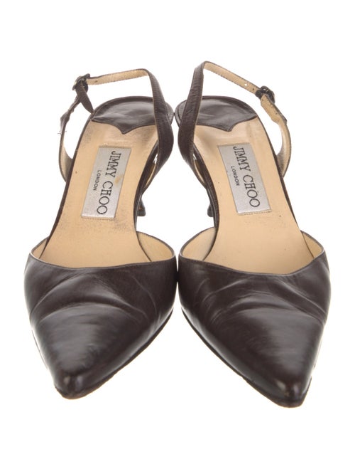 Jimmy Choo Leather Slingback Pumps