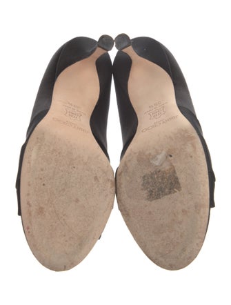 Jimmy Choo Satin Crystal Embellishments Pumps