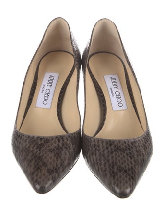 Jimmy Choo Snakeskin Animal Print Pumps