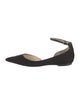 Jimmy Choo Suede Cutout Accent D'Orsay Flats