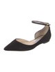 Jimmy Choo Suede Cutout Accent D'Orsay Flats