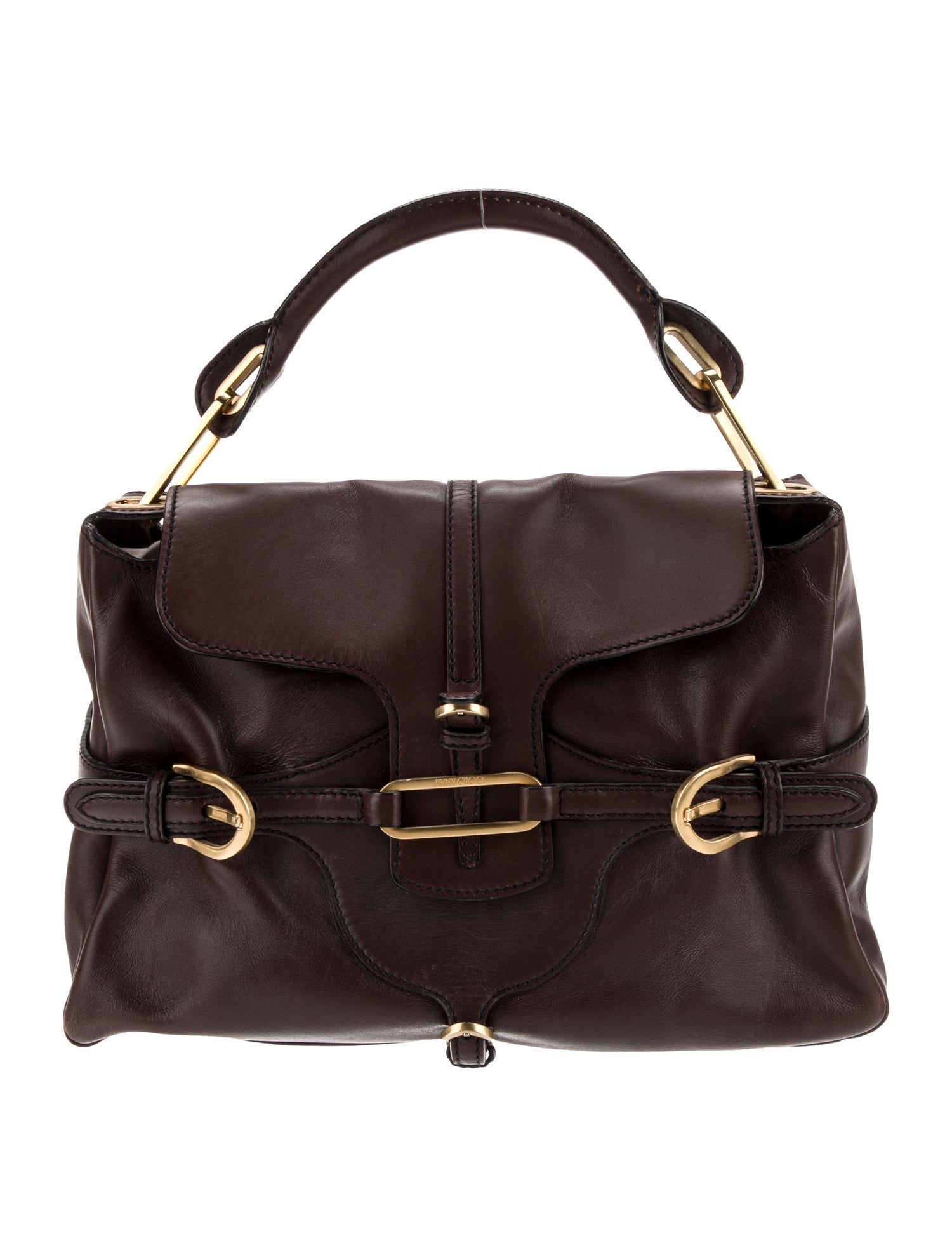 Jimmy Choo Leather Top Handle Bag