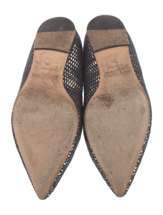 Jimmy Choo Leather Trim Embellishment Flats