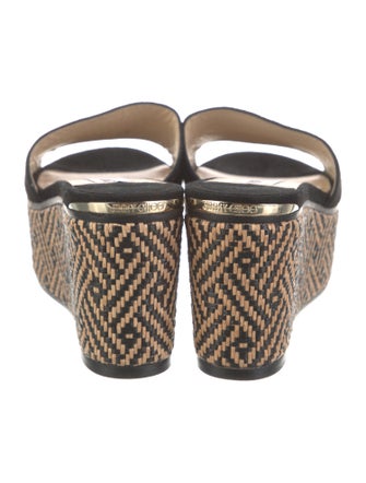 Jimmy Choo Suede Printed Slides