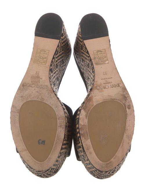 Jimmy Choo Suede Printed Slides