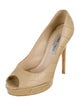 Jimmy Choo Embossed Leather Pumps
