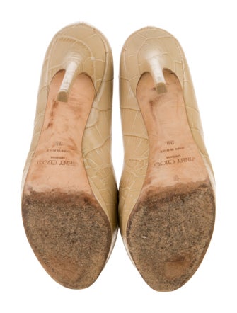 Jimmy Choo Embossed Leather Pumps