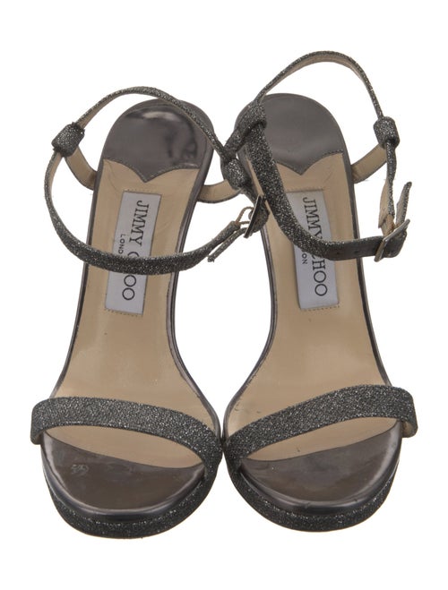 Jimmy Choo Glitter Glitter Accents Sandals