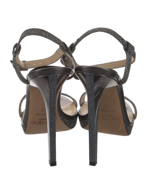 Jimmy Choo Glitter Glitter Accents Sandals