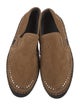 Jimmy Choo Suede Whipstitch Trim Loafers