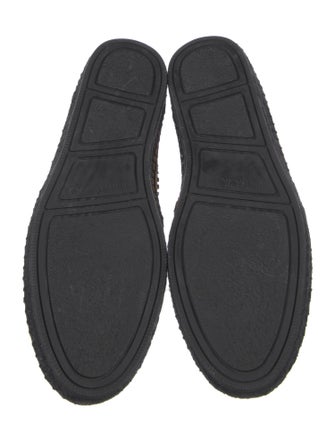 Jimmy Choo Suede Whipstitch Trim Loafers