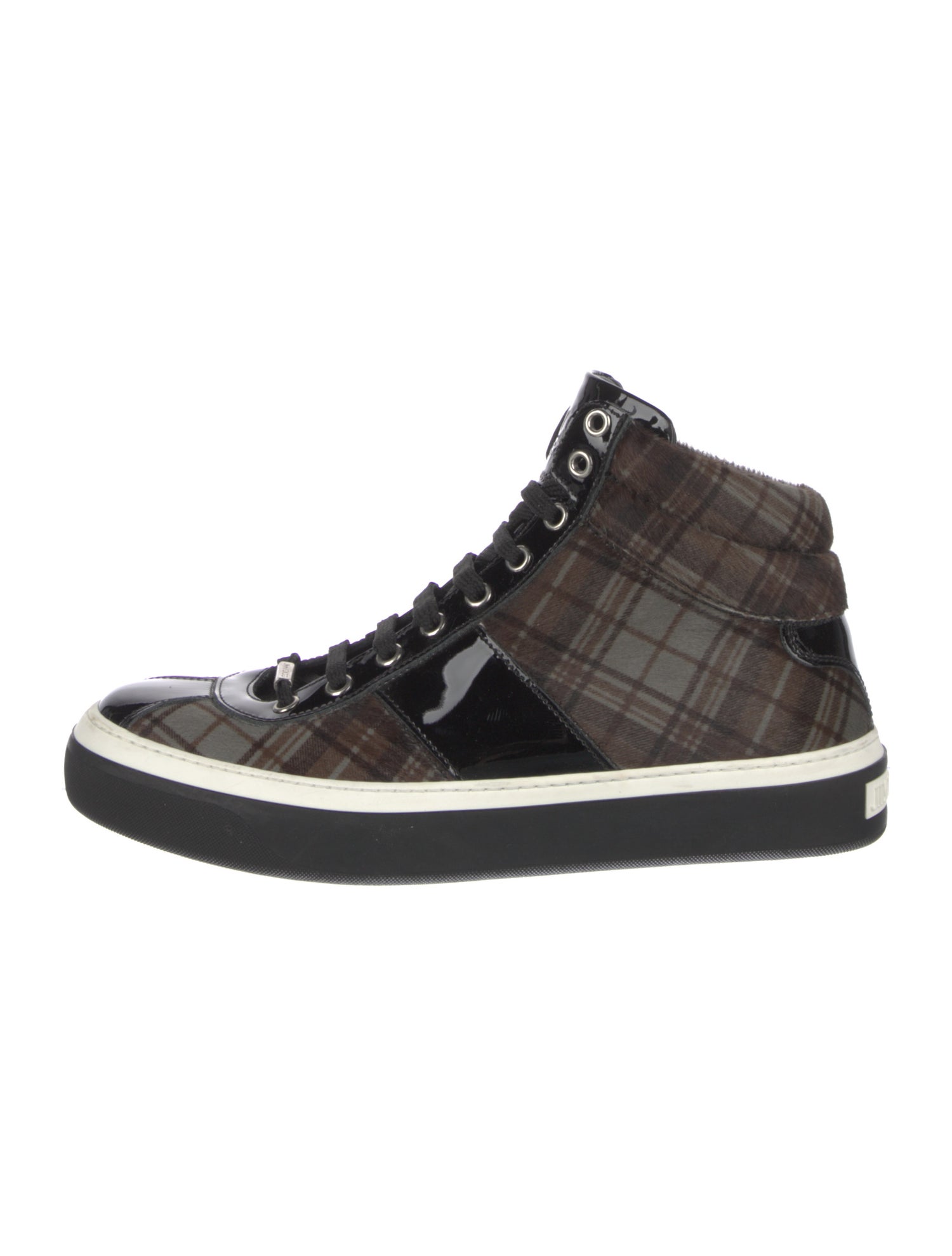 Jimmy Choo Plaid Print Sneakers