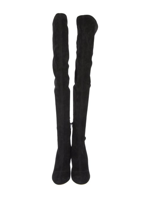 Jimmy Choo Suede Crystal Embellishments Sock Boots