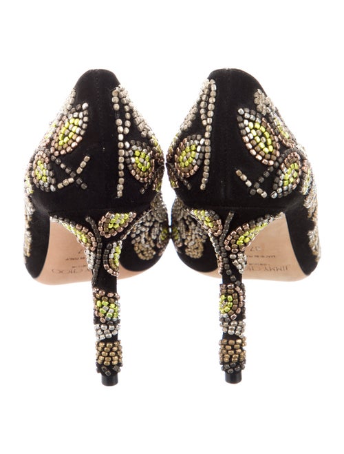 Jimmy Choo Suede Studded Accents Pumps