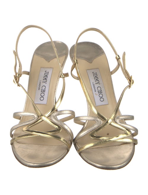 Jimmy Choo Leather Slingback Sandals