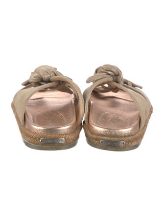 Jimmy Choo Suede Bow Accents Espadrilles