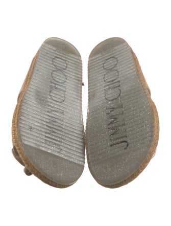 Jimmy Choo Suede Bow Accents Espadrilles