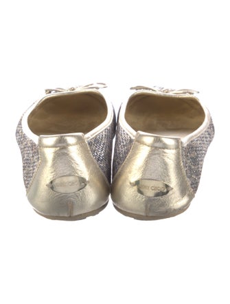 Jimmy Choo Glitter Printed Ballet Flats