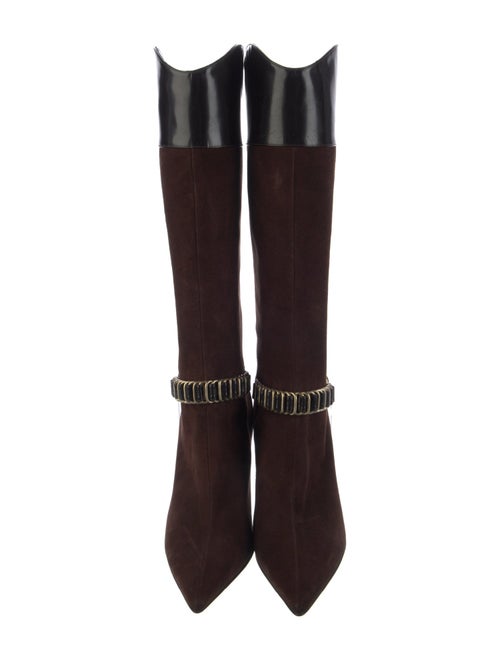 Jimmy Choo GG Embossed Suede Boots