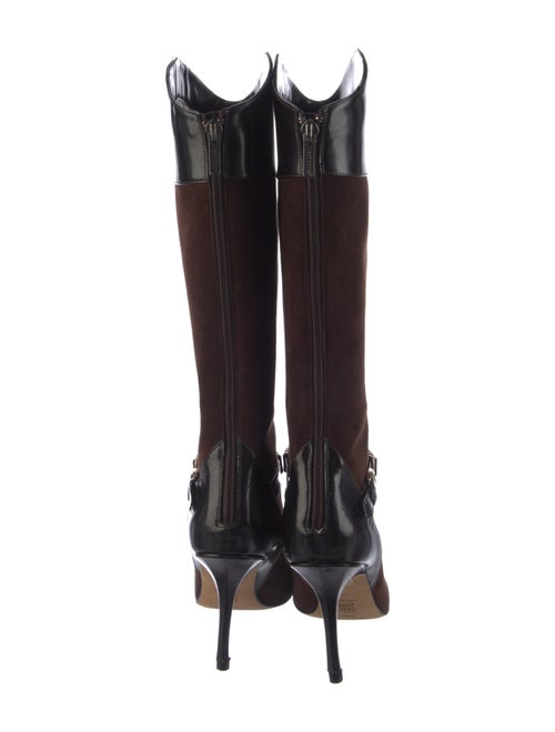 Jimmy Choo GG Embossed Suede Boots