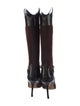 Jimmy Choo GG Embossed Suede Boots