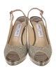 Jimmy Choo Glitter Glitter Accents Slingback Pumps